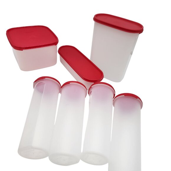 Tupperware Modular mates festive Red seals NEW - Picture 3 of 3